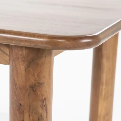 Acacia houten eettafel met afgeronde hoeken>Straluma Discount