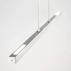Aluminium LED hanglamp nikkel mat inclusief dimmer></noscript>Straluma Outlet