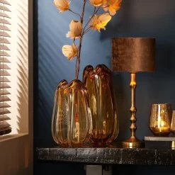 Antiek bronzen lampvoet Semut exclusief kap></noscript>Straluma Sale