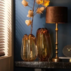 Antiek bronzen lampvoet Semut exclusief kap></noscript>Straluma Clearance