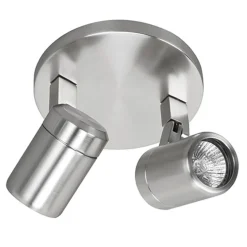 Badkamerlamp Rain  2 lichts nikkel IP44>Straluma Best