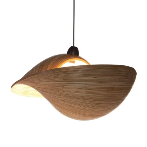 Bamboe hanglamp schelp 50 cm>Straluma Hot
