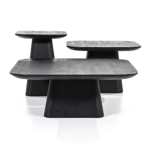 Bijzettafel Aron zwart 40x40 cm>Straluma Outlet