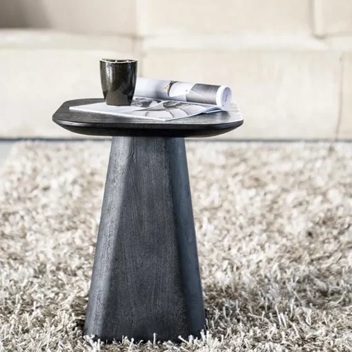 Bijzettafel Aron zwart 40x40 cm>Straluma Outlet
