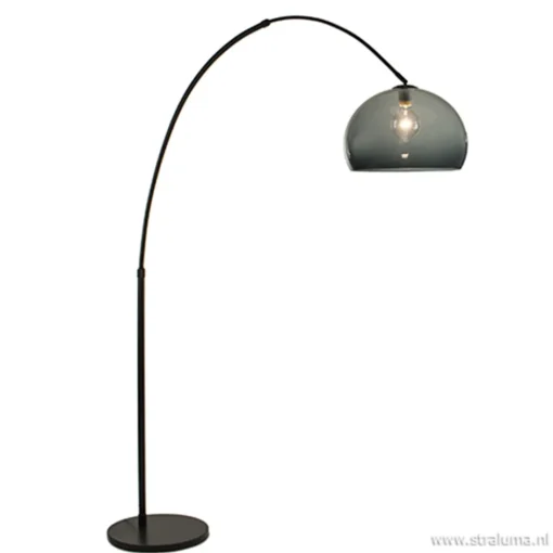 Boog-vloerlamp zwart exclusief kap>Straluma Hot