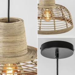 Botanische hanglamp rotan met mat zwart></noscript>Straluma Clearance