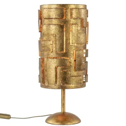 Brons metalen tafellamp inclusief dimmer>Straluma Sale