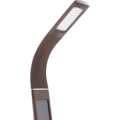 Bruine bureaulamp LED met klok en alarmfunctie>Straluma Hot