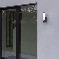 Buitenlamp cilinder donker grijs inclusief LED en camera></noscript>Straluma Discount