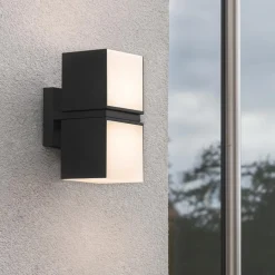 Buitenlamp Cuba double square zwart IP54></noscript>Straluma New