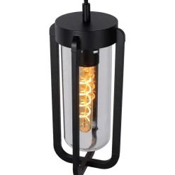 Buitenlamp hang zwart met glazen kap IP44></noscript>Straluma Sale