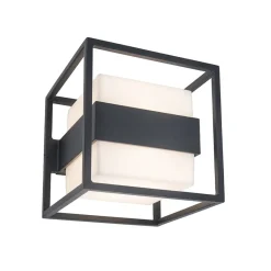 Buitenlamp kubus IP54 inclusief LED donker grijs>Straluma