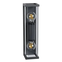 Buitenlamp 2L lantaarn antraciet IP54>Straluma Outlet