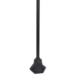 Buitenlamp lantaarn 3-lichts mat zwart met helder glas></noscript>Straluma New