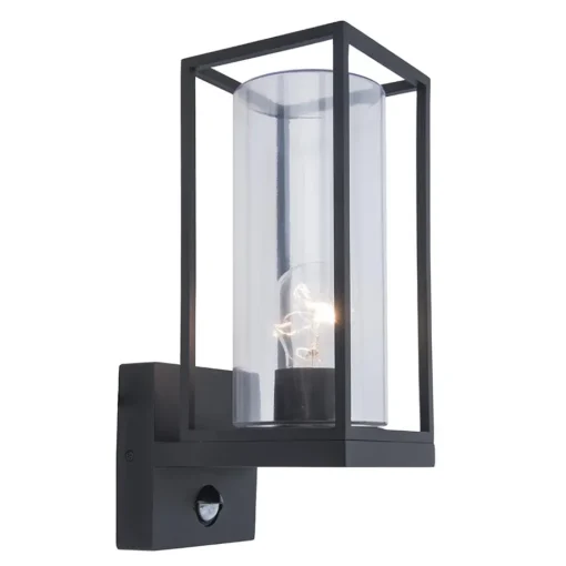 Buitenlamp lantaarn zwart met bewegingssensor>Straluma Online