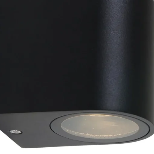 Buitenlamp Logan afgerond zwart IP44>Straluma New