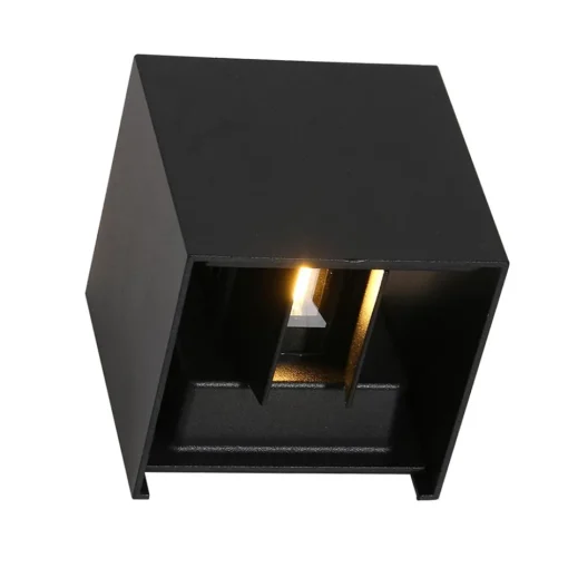 Buitenlamp Logan zwart + sch.sensor IP54>Straluma Online