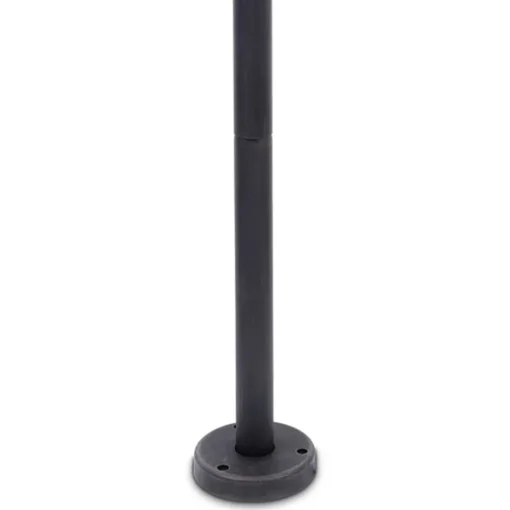 Buitenlamp op paal zwart/roest met helder glas>Straluma Online
