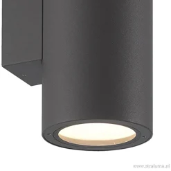 Buitenlamp Volcano wand grafiet IP65>Straluma Clearance