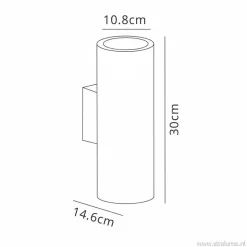 Buitenlamp Vulcano wand grafiet IP65></noscript>Straluma Best