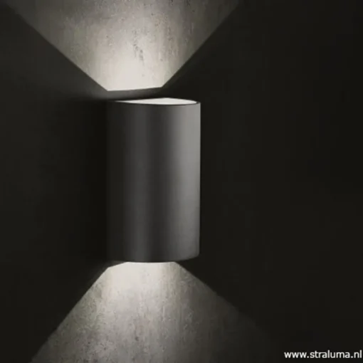 Buitenlamp wand up+down antraciet IP54>Straluma Clearance