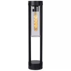 Buitenlamp zwart metaal met glazen kap IP44></noscript>Straluma Sale