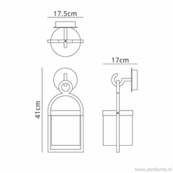 Buitenlantaarn-wandlamp antraciet IP54></noscript>Straluma Clearance