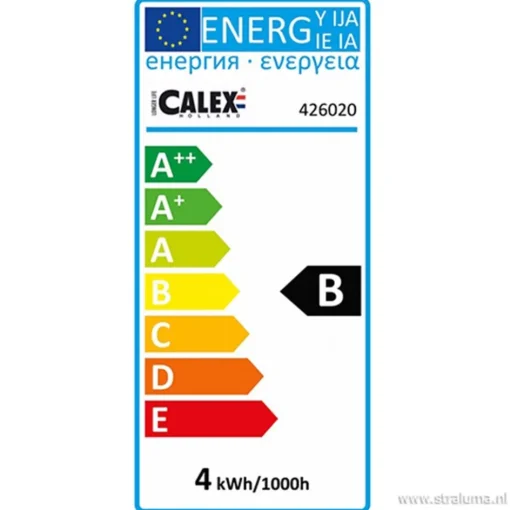 Calex Bilbao led lamp titanium 4w e27>Straluma