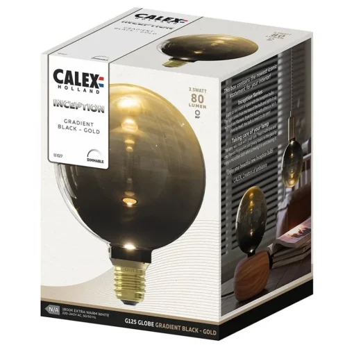 Calex Inception G125 Gradient black/gold dimbaar>Straluma Online
