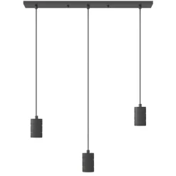 Calex multipendel 3-lichts balk E27 pendels zwart>Straluma Sale