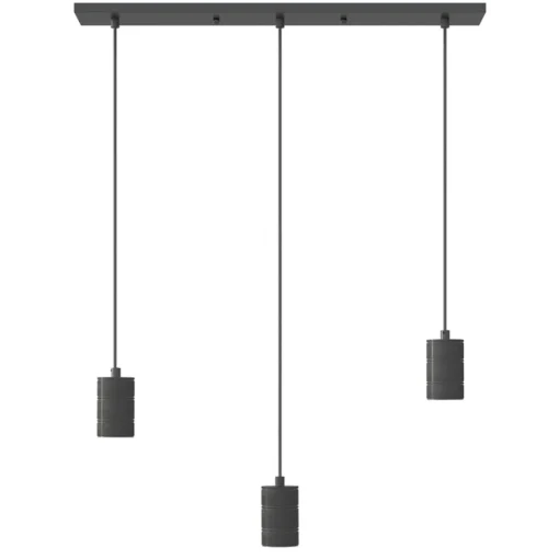 Calex multipendel 3-lichts balk E27 pendels zwart>Straluma Sale