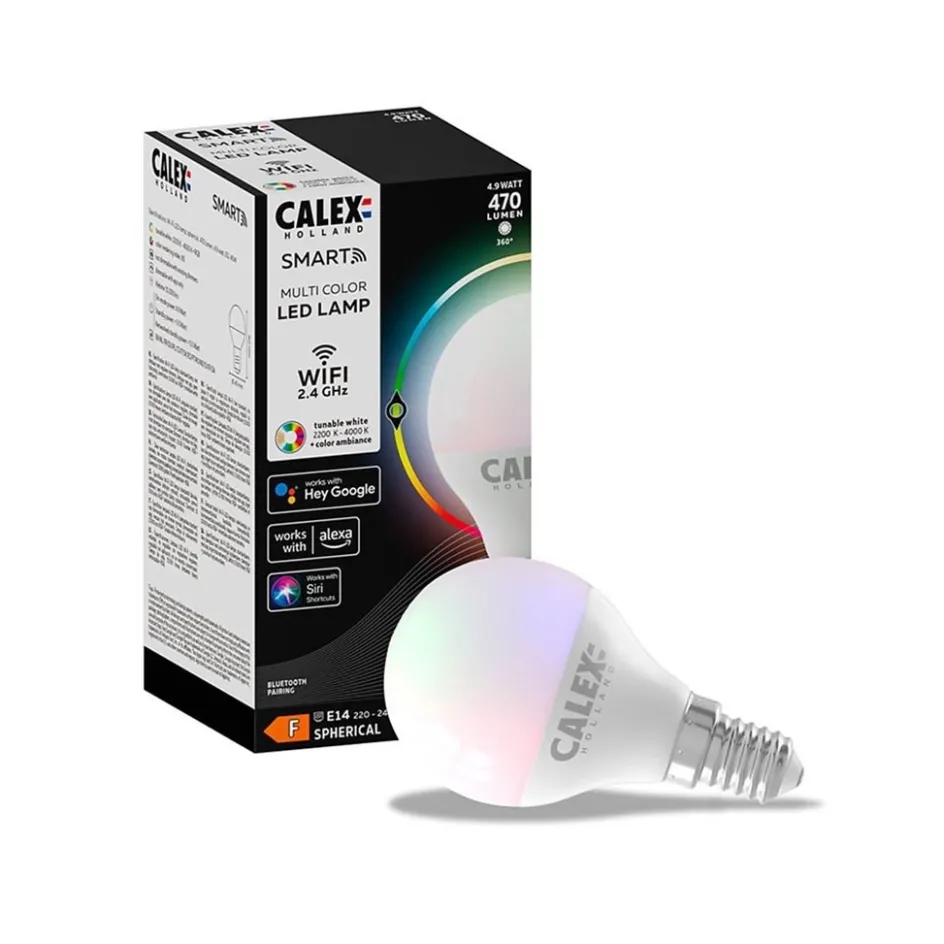 Calex Smart LED Ball-lamp P45 E14>Straluma Hot