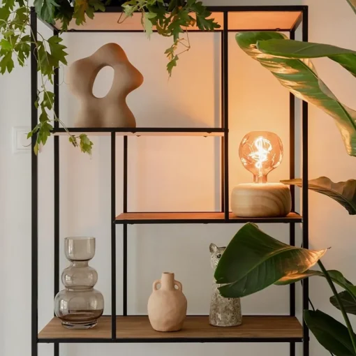 Calex tafellamp Wood FSC rond>Straluma Clearance