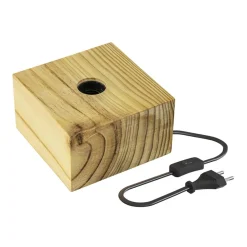 Calex tafellamp Wood FSC vierkant>Straluma Online
