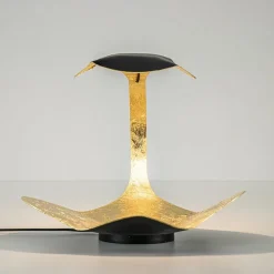 Chique design tafellamp LED zwart met goldleaf></noscript>Straluma Outlet