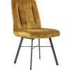 Chique eetkamerstoel velours goud>Straluma New
