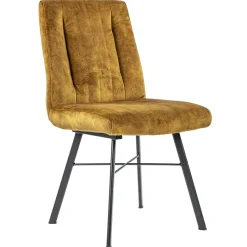 Chique eetkamerstoel velours goud>Straluma New