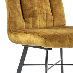 Chique eetkamerstoel velours goud></noscript>Straluma New