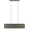 Chique hanglamp langwerpige balk 5-lichts zwart/goud>Straluma Online