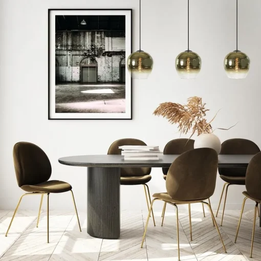 Chique hanglamp 3-lichts zwart met goud>Straluma Sale