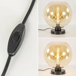 Chique tafellamp amber glazen bol 30 cm></noscript>Straluma Hot