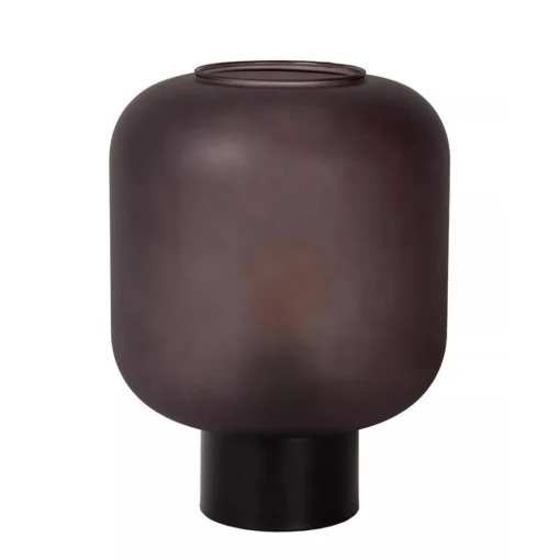 Chique tafellamp zwart met mat zwart glas>Straluma Best