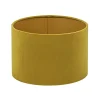 Cilinder kap fluweel oker geel met goud 25 cm>Straluma Clearance