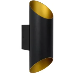 Cilinder wandlamp zwart goud up+down>Straluma Clearance