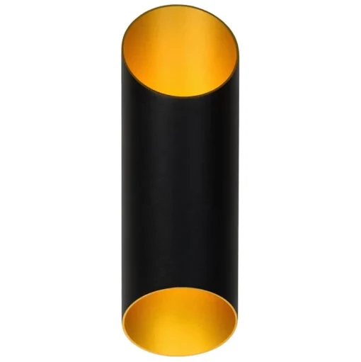 Cilinder wandlamp zwart goud up+down>Straluma Clearance