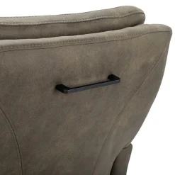 Comfortabele armstoel olijf groen met wieltjes en handgreep></noscript>Straluma Online