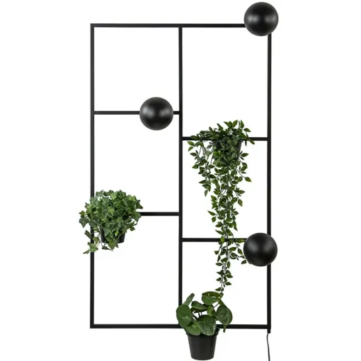 Decoratieve wandlamp zwart inclusief potten>Straluma Clearance