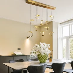 Design eettafelhanglamp 10-lichts goldleaf></noscript>Straluma Hot