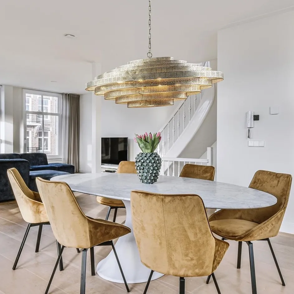 Design hanglamp ovaal oud zilver>Straluma New