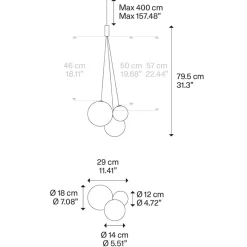 Design hanglamp Random rose goud glas inclusief LED>Straluma Discount